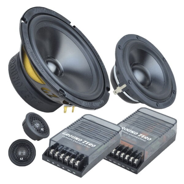 Ground Zero GZUC 165.3SQ 6.5" 3 Way Component Set