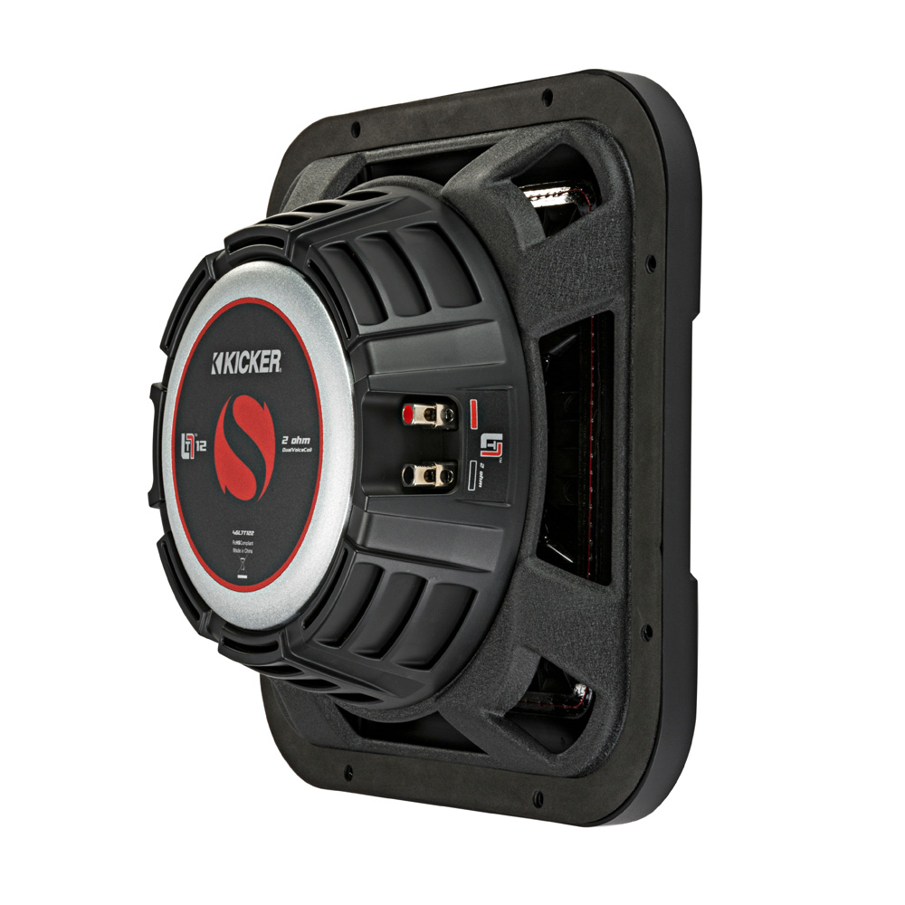 Kicker Solo-Baric L7T122 12" Shallow Square Dual Voice Coil 2 Ohm Subwoofer - Image 3