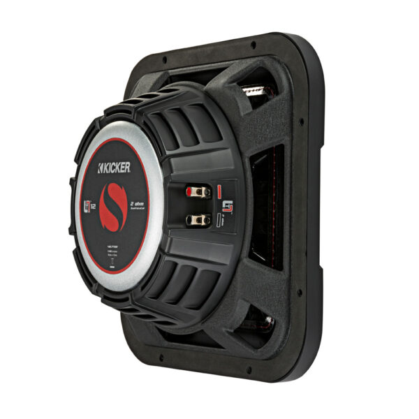 Kicker Solo-Baric L7T124 12" Shallow Square Dual Voice Coil 4 Ohm Subwoofer