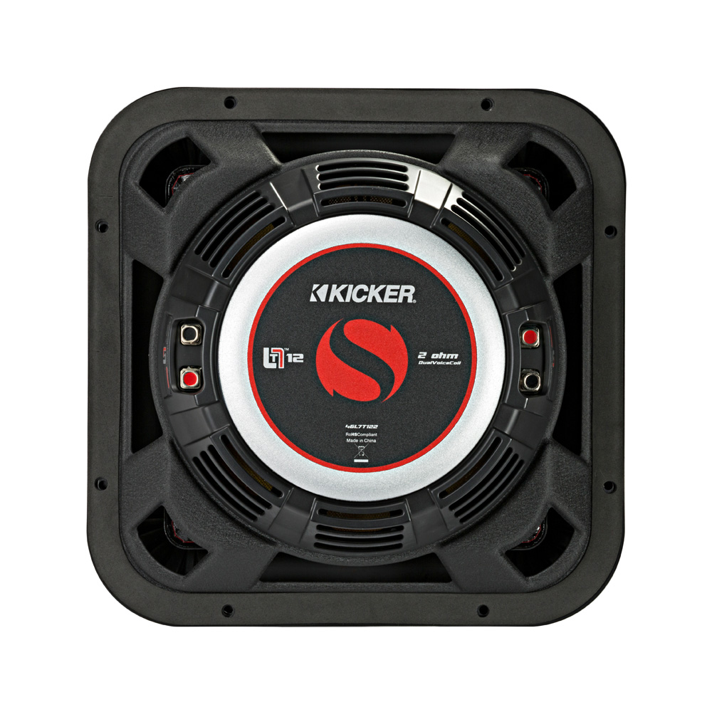 Kicker Solo-Baric L7T122 12" Shallow Square Dual Voice Coil 2 Ohm Subwoofer - Image 5