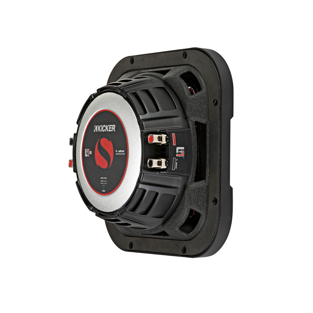 Kicker Solo-Baric L7T84 8" Shallow Square Dual Voice Coil 4 Ohm Subwoofer - Image 3