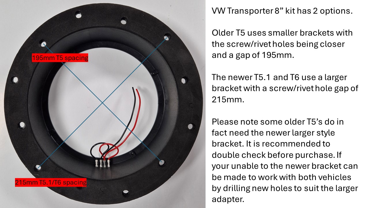 Vibe OptiSound OPTI8VWT5 8" Speaker Upgrade Kit for VW Transporter T5 - Image 6