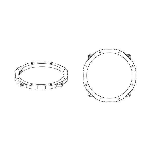HELIX Compose CFMK165 MB.7 6.5" Mercedes Speaker Rings - Image 2