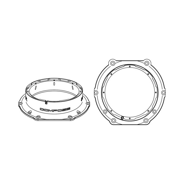 HELIX Compose CFMK200 AUD.4 8" Audi & Seat Speaker Rings - Image 2