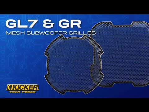 Kicker 52GR10 10" Round Steel Mesh Subwoofer Grille - Image 4