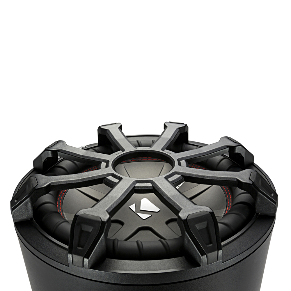 Kicker TB CWTB102 10" Weatherproof Tube Loaded Enclosure 2 Ohm Single Terminal - Image 2