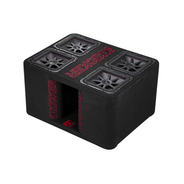 Kicker Solo-Baric L7R QL7R12 Quad 12" Loaded Enclosure Dual 2 Ohm Terminals