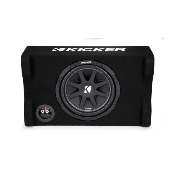 Kicker Comp CDF104 10" Down Firing Loaded Enclosure 4 Ohm Single Terminal