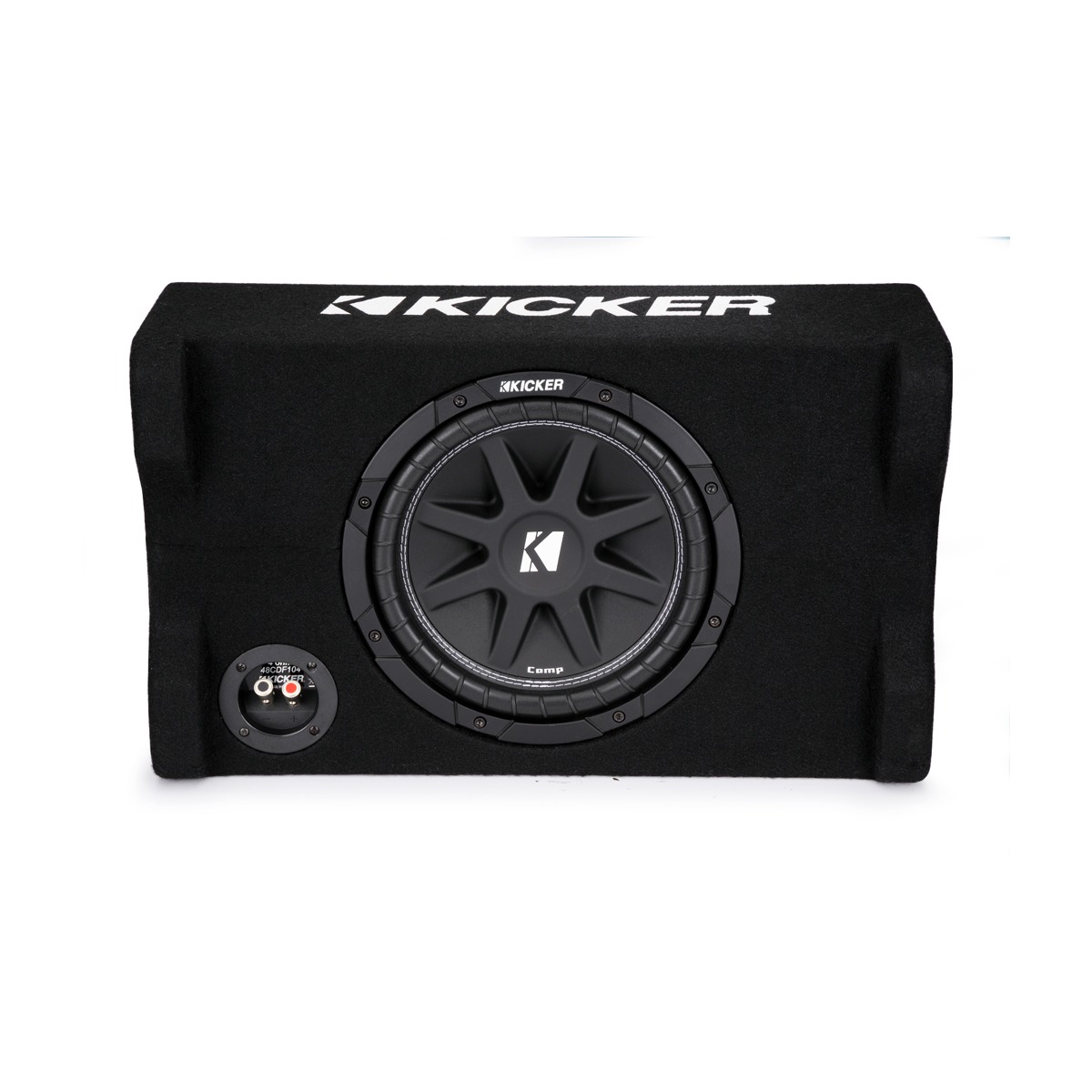 Kicker Comp CDF104 10" Down Firing Loaded Enclosure 4 Ohm Single Terminal - Image 5
