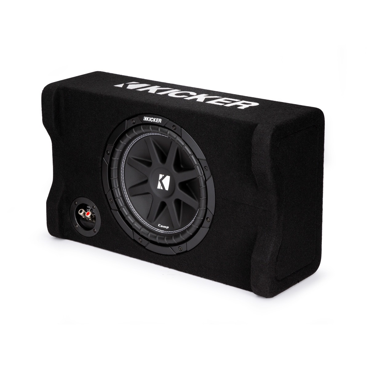 Kicker Comp CDF104 10" Down Firing Loaded Enclosure 4 Ohm Single Terminal