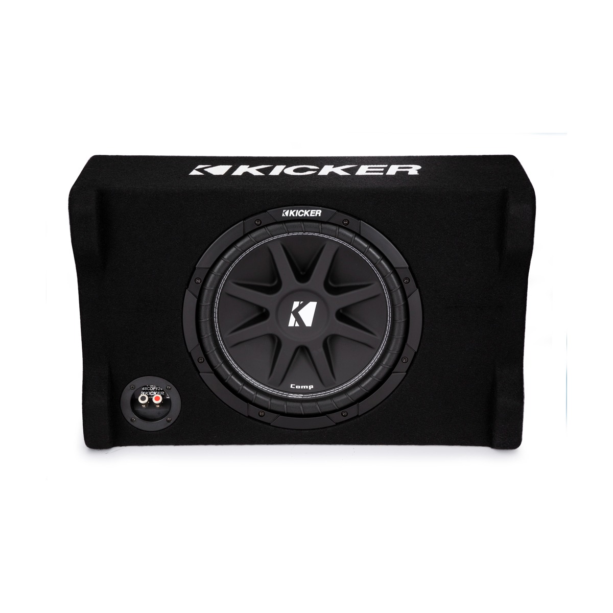 Kicker Comp CDF124 12" Down Firing Loaded Enclosure 4 Ohm Single Terminal - Image 3