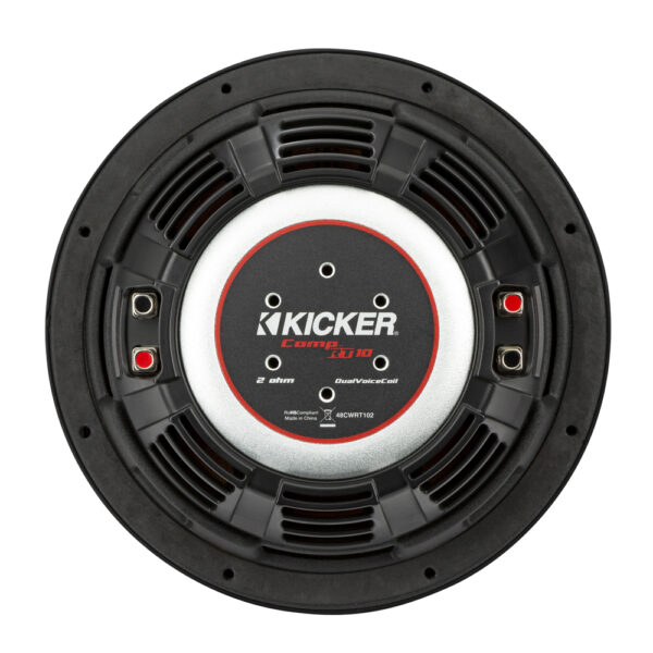 Kicker CompRT CWRT102 10" Shallow Dual Voice Coil 2 Ohm Subwoofer