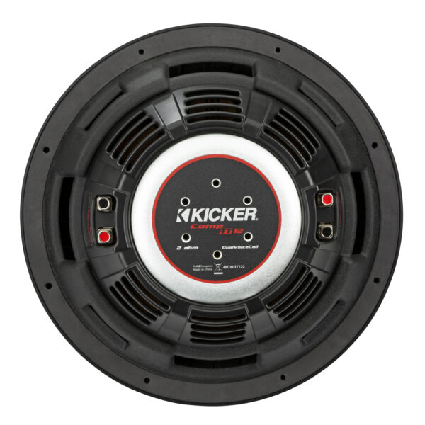 Kicker CompRT CWRT122 12" Shallow Dual Voice Coil 2 Ohm Subwoofer