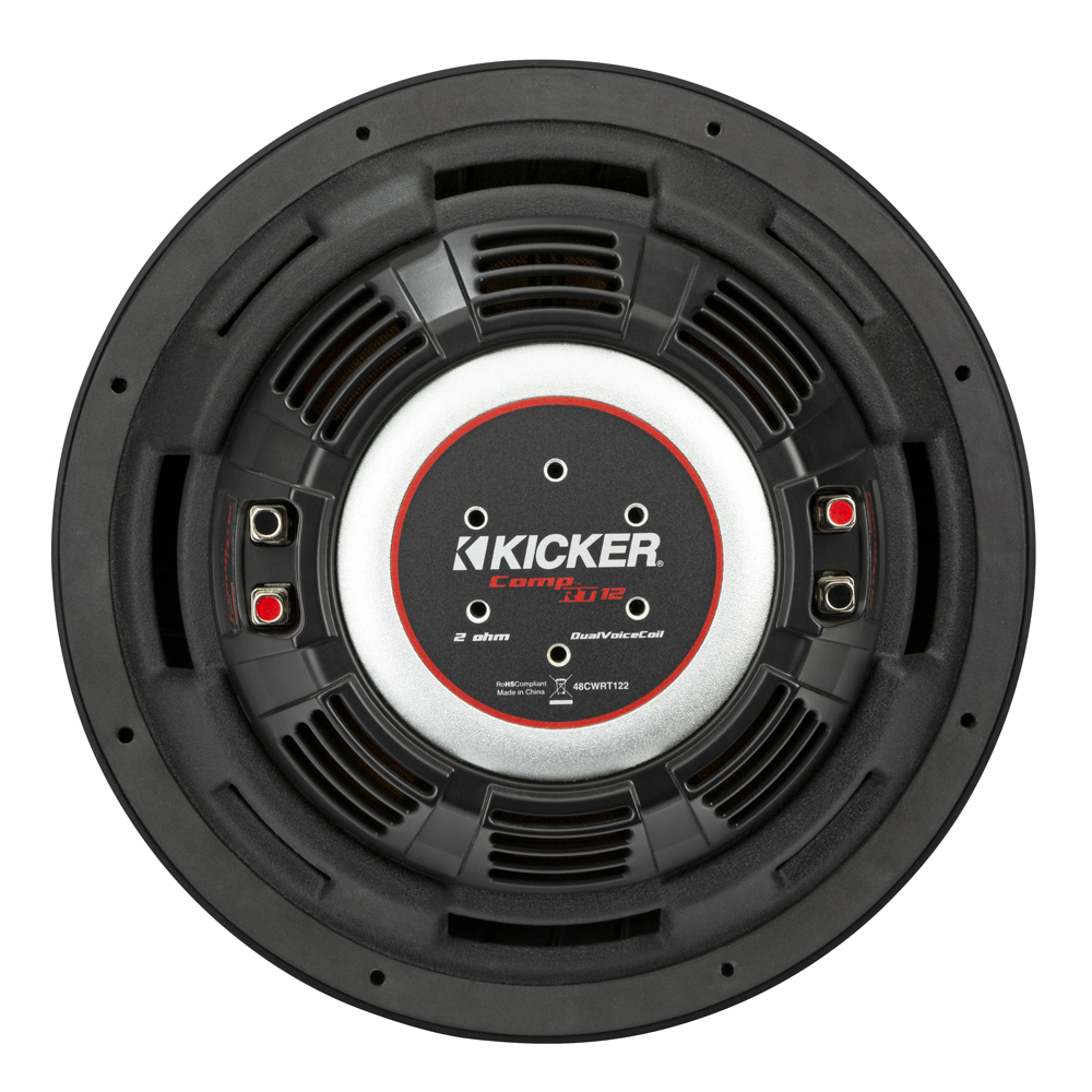 Kicker CompRT CWRT122 12" Shallow Dual Voice Coil 2 Ohm Subwoofer - Image 6