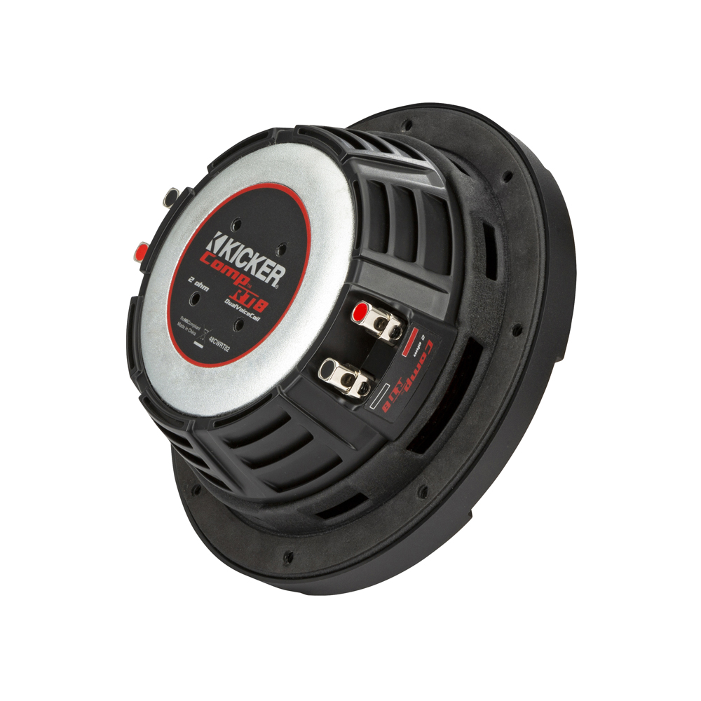 Kicker CompRT CWRT84 8" Shallow Dual Voice Coil 4 Ohm Subwoofer - Image 4