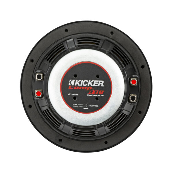 Kicker CompRT CWRT84 8" Shallow Dual Voice Coil 4 Ohm Subwoofer