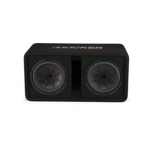 Kicker CompR DCWR102 Dual 10" Vented Loaded Enclosure 2 Ohm Single Terminal