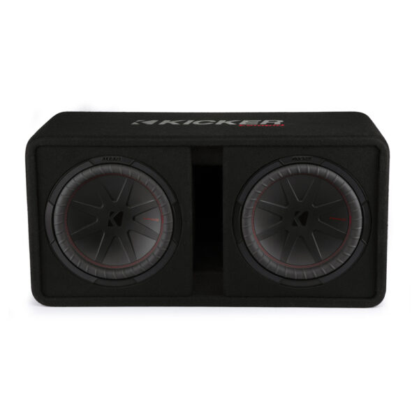 Kicker CompR DCWR122 Dual 12" Vented Loaded Enclosure 2 Ohm Single Terminal