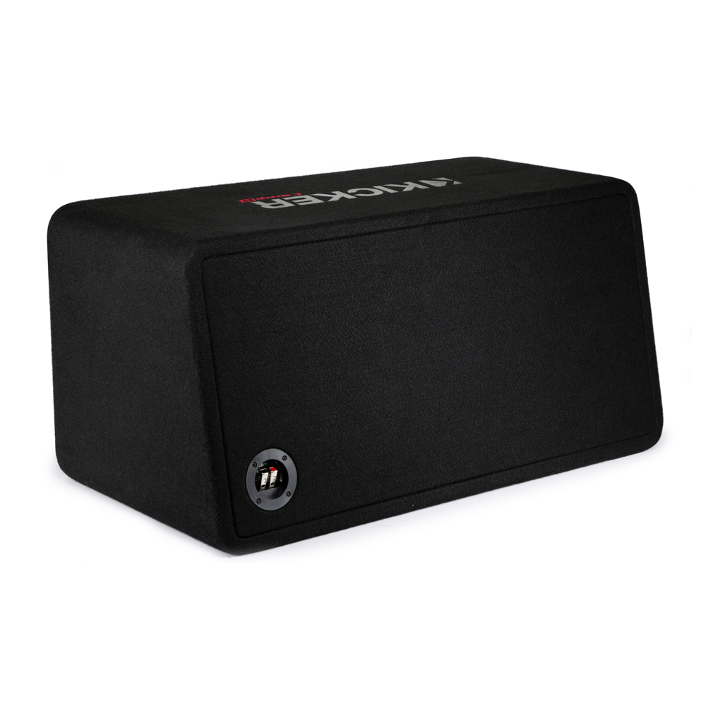 Kicker CompR DCWR122 Dual 12" Vented Loaded Enclosure 2 Ohm Single Terminal - Image 3