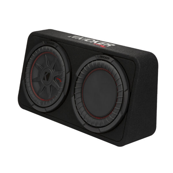 Kicker CompRT TCWRT102 10" Thin Profile Loaded Enclosure 2 Ohm Single Terminal