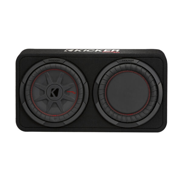Kicker CompRT TCWRT102 10" Thin Profile Loaded Enclosure 2 Ohm Single Terminal