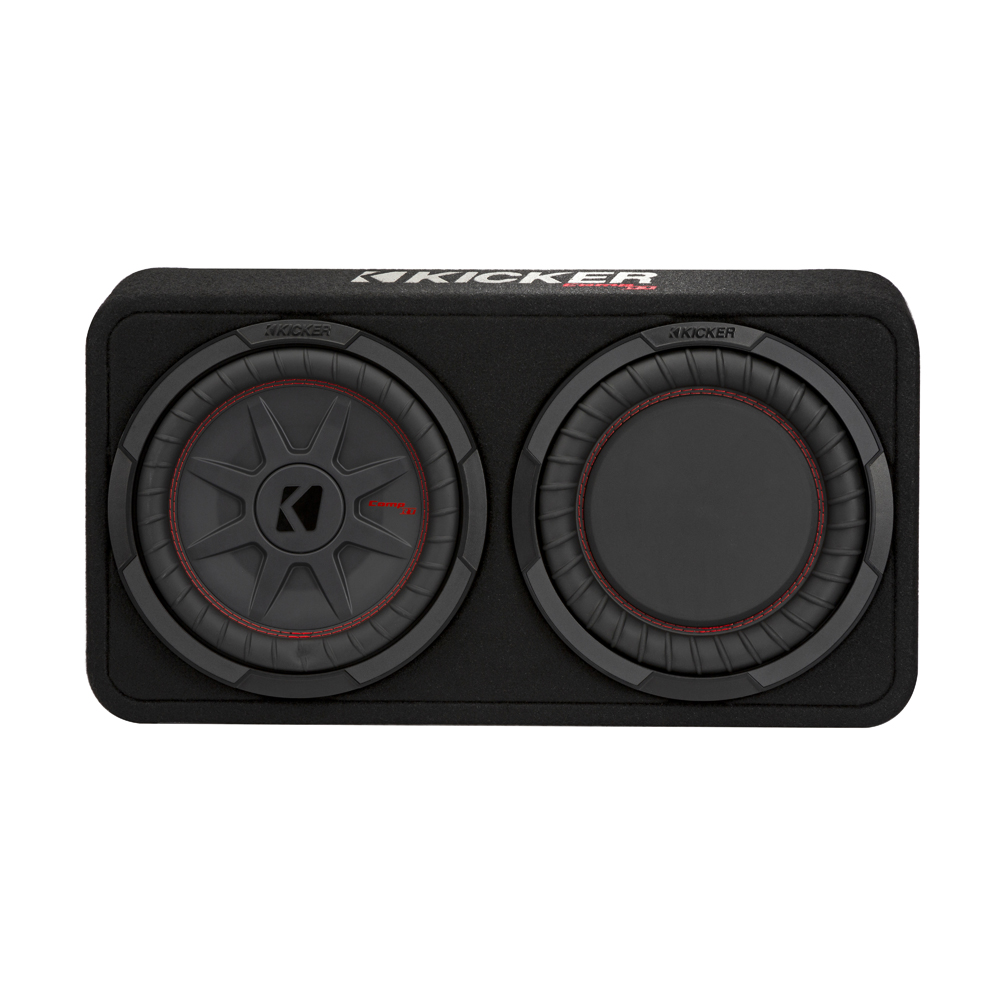 Kicker CompRT TCWRT102 10" Thin Profile Loaded Enclosure 2 Ohm Single Terminal - Image 2
