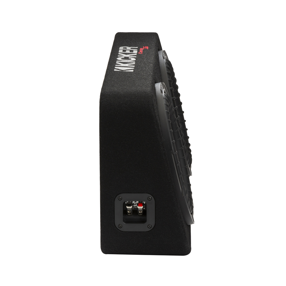 Kicker CompRT TCWRT102 10" Thin Profile Loaded Enclosure 2 Ohm Single Terminal - Image 3