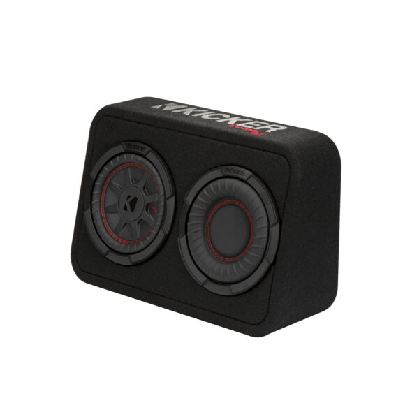 Kicker CompRT TCWRT672 6.75" Thin Profile Loaded Enclosure 2 Ohm Single Terminal