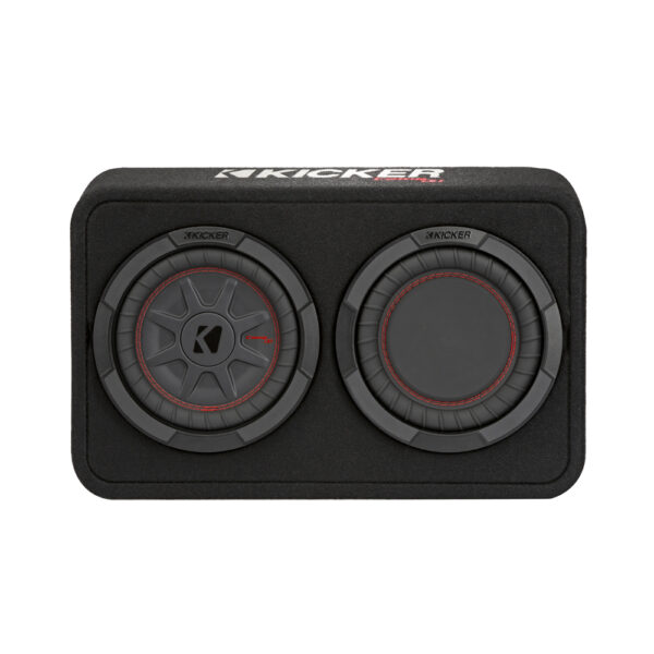 Kicker CompRT TCWRT82 8" Thin Profile Loaded Enclosure 2 Ohm Single Terminal
