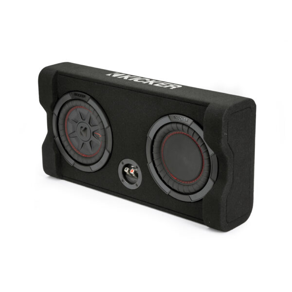 Kicker CompRT TRTP82 8" Down Firing Loaded Enclosure 2 Ohm Single Terminal