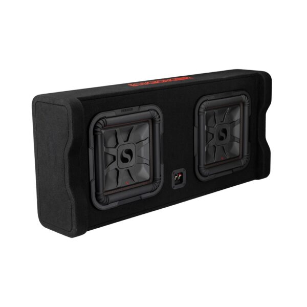 Kicker Solo-Baric L7T DL7TDF122 Dual 12" Down Firing Loaded Enclosure 2 Ohm Single Terminal