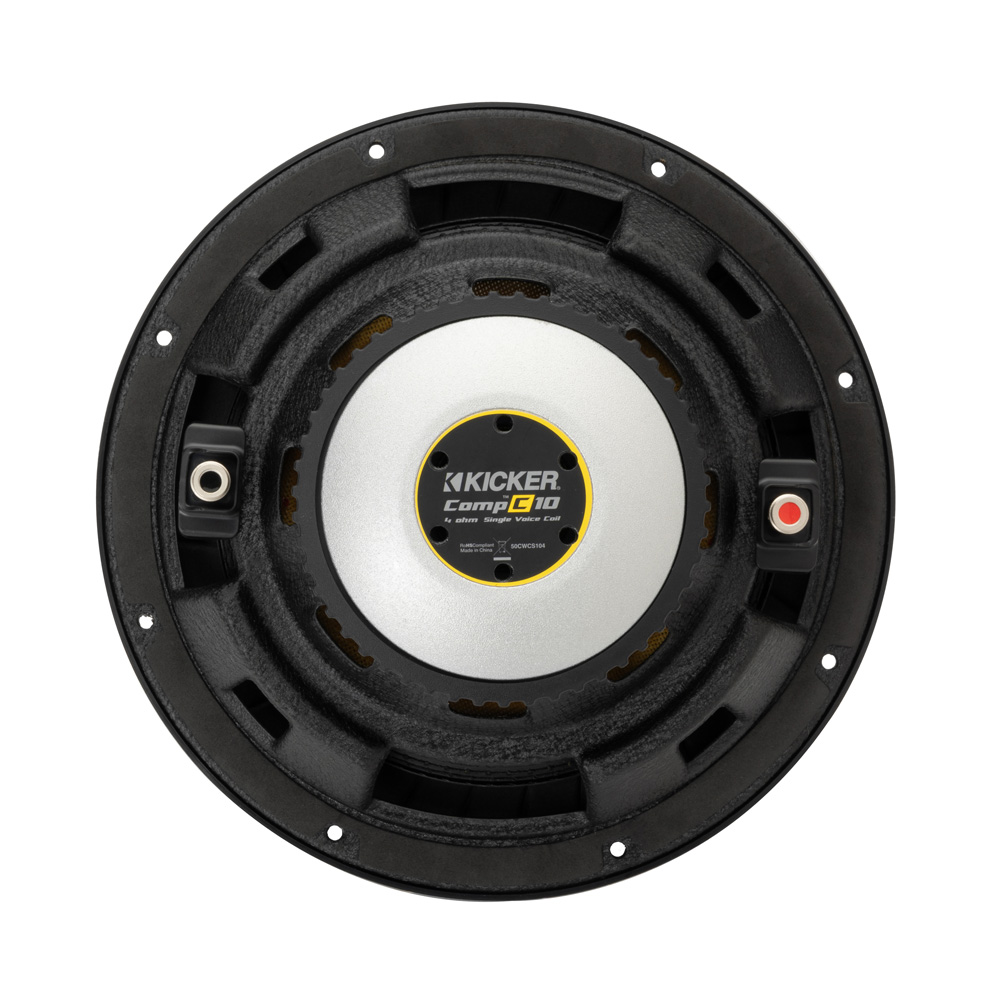 Kicker CompC CWCS104 10" Single Voice Coil 4 Ohm Subwoofer - Image 4