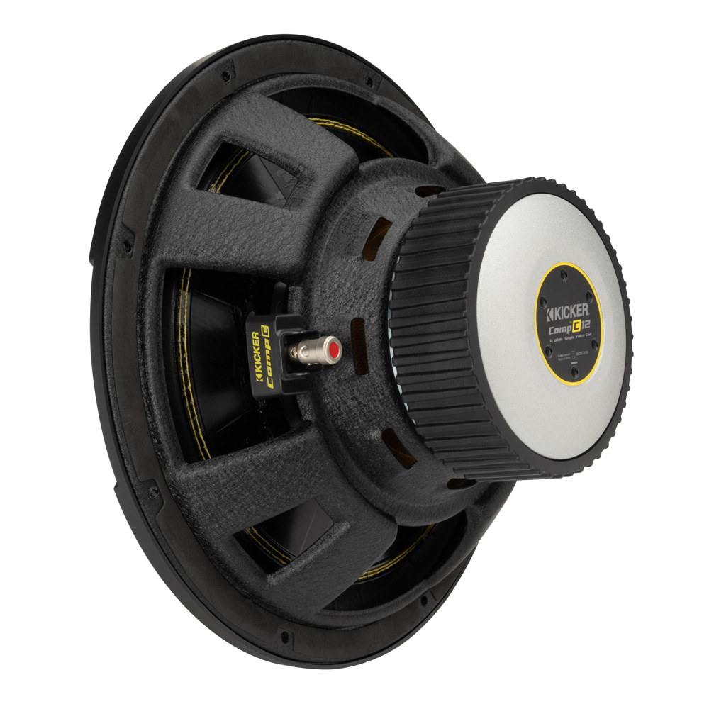 Kicker CompC CWCS124 12" Single Voice Coil 4 Ohm Subwoofer - Image 3