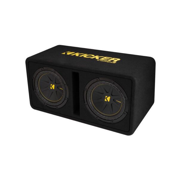 Kicker CompC DCWC102 Dual 10" Vented Loaded Enclosure 2 Ohm Single Terminal