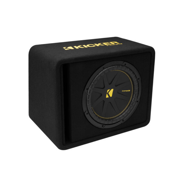 Kicker CompC VCWC124 12" Vented Loaded Enclosure 4 Ohm Single Terminal