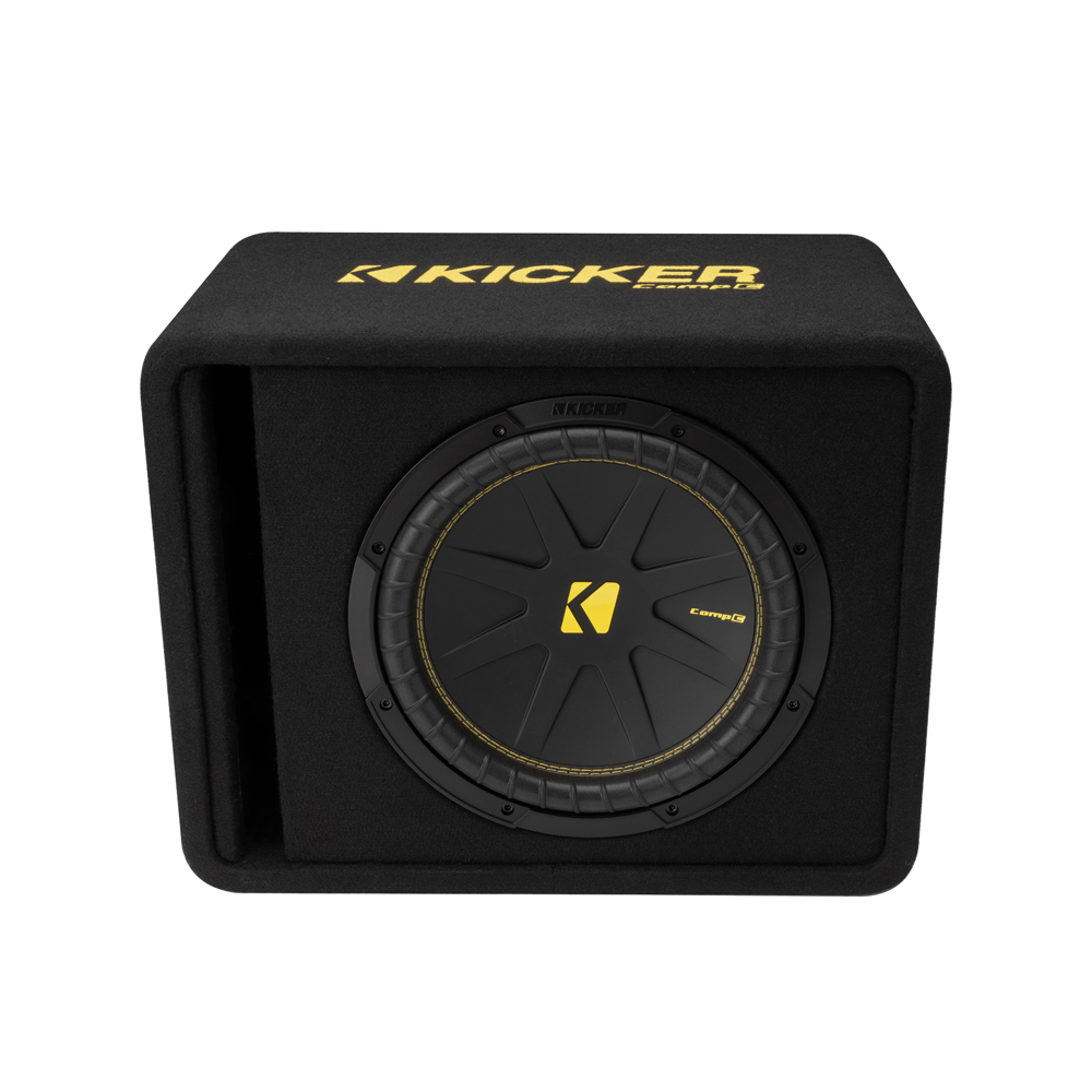 Kicker CompC VCWC124 12" Vented Loaded Enclosure 4 Ohm Single Terminal - Image 2