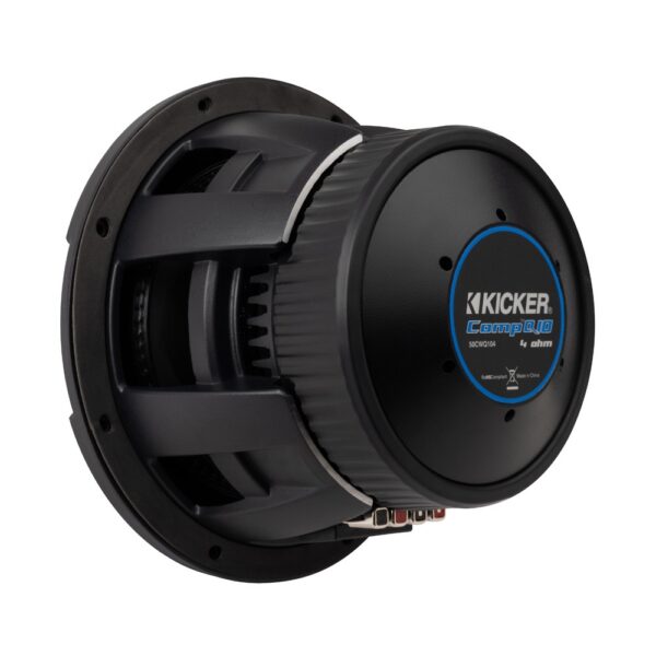 Kicker CompQ CWQ102 10" Dual Voice Coil 2 Ohm Subwoofer